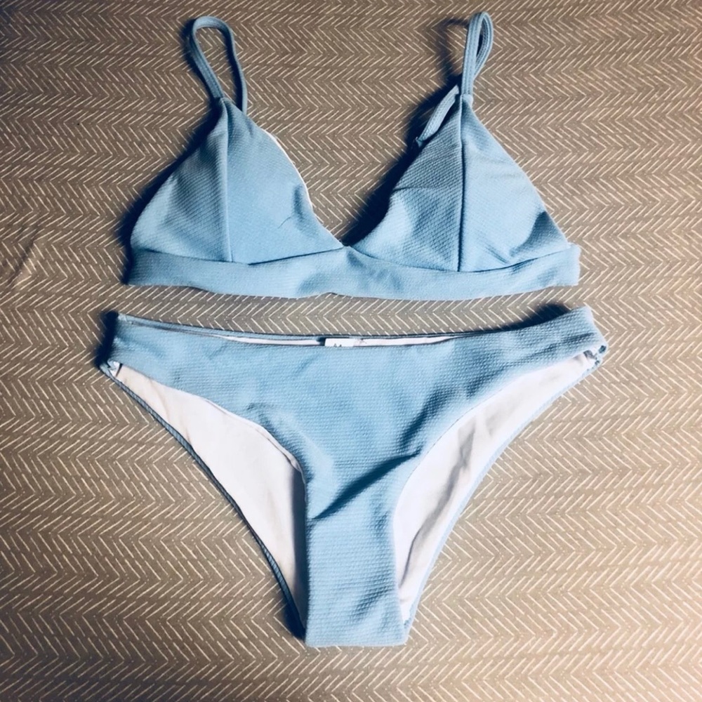 Baby blue bikini